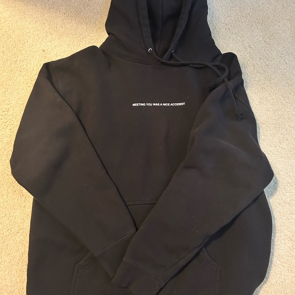We're Not Really Strangers Hoodie Black